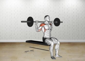 How to do Barbell Seated Behind Head Military Press