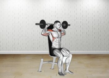 How to do Barbell Seated Bradford Rocky Press