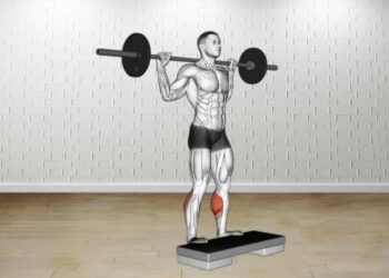 How to do Barbell Standing Leg Calf Raise