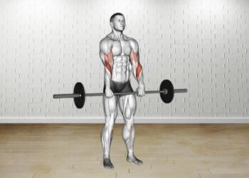 How to do Barbell Standing Reverse Grip Curl