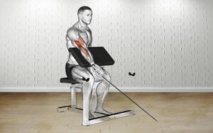 How to do Cable One Arm Preacher Curl