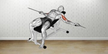 How to do Cable Two Arm Curl On Incline Bench