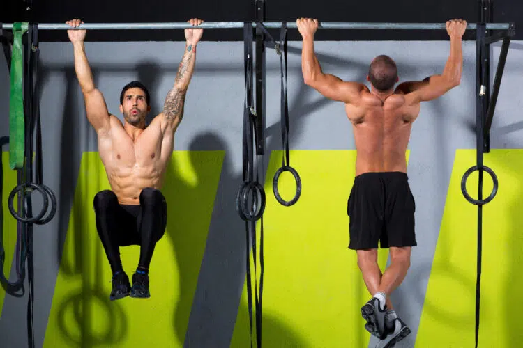 Man Doing Pull Ups