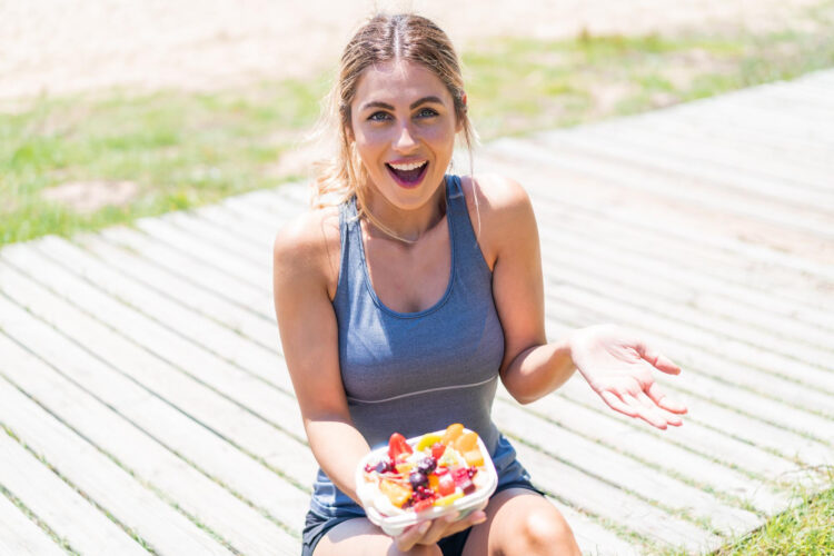 Woman Eating Healthy Woman Eating Healthy