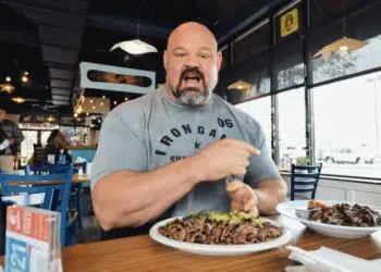 Brian Shaw Shows Off New Arm Wrestling Diet