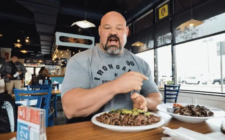 Brian Shaw Shows Off New Arm Wrestling Diet