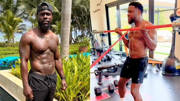 Kevin Hart Shows Off Ripped Physique, Blasts Through Fast-Paced Banded ...