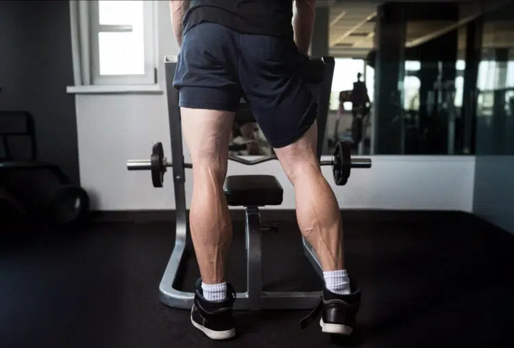 Man Doing Calves Exercise