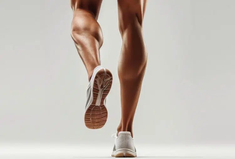 Man Running Ripped Calf Muscle