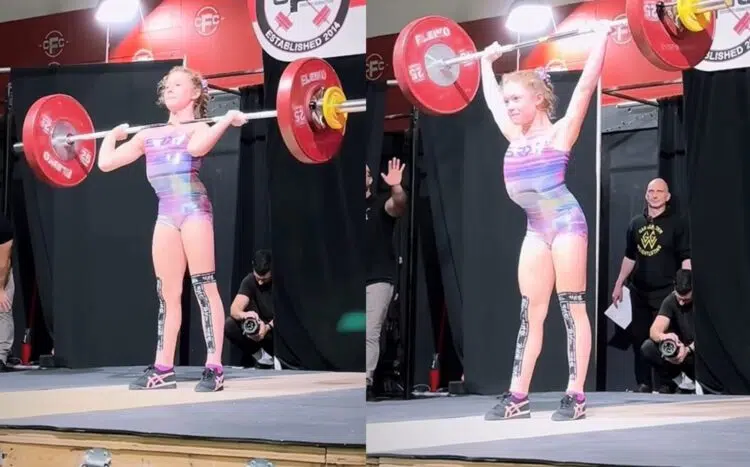 11 YO Rory van Ulft 40KG Smokes a 78 kg 172 lb Clean Jerk Unofficial IWF Youth World Record Fitness Volt