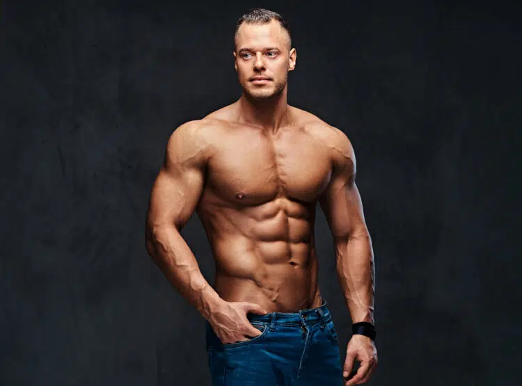 Muscular Male In Jeans