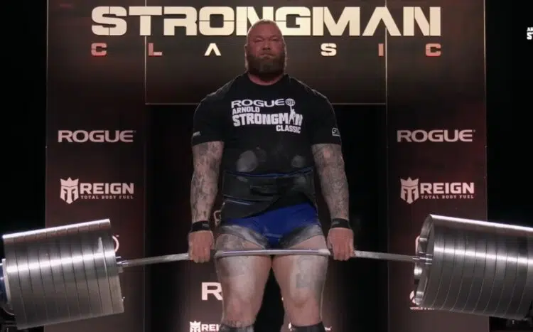 Hafthor Bjornsson Announces Record Breaking Elephant Bar Deadlift