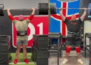 Mitchell Hooper And Hafthor Bjornsson Lock Out Massive Overhead Presses
