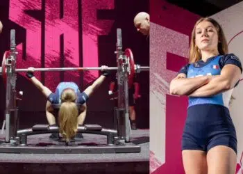 Tiffany Chapon Sets Bench Press World Record