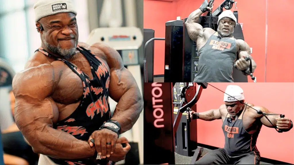 Brandon Curry’s Final Upper Body Touch Up and Push to Enhance Muscle Stimulation During Peak Week Before Arnold Classic