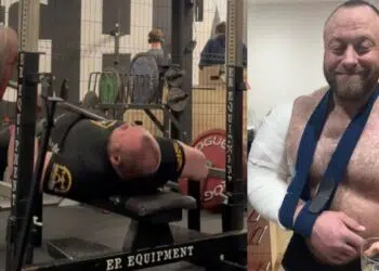 Dave Richardson Suffers Arm Fracture During A Heavy Bench Press