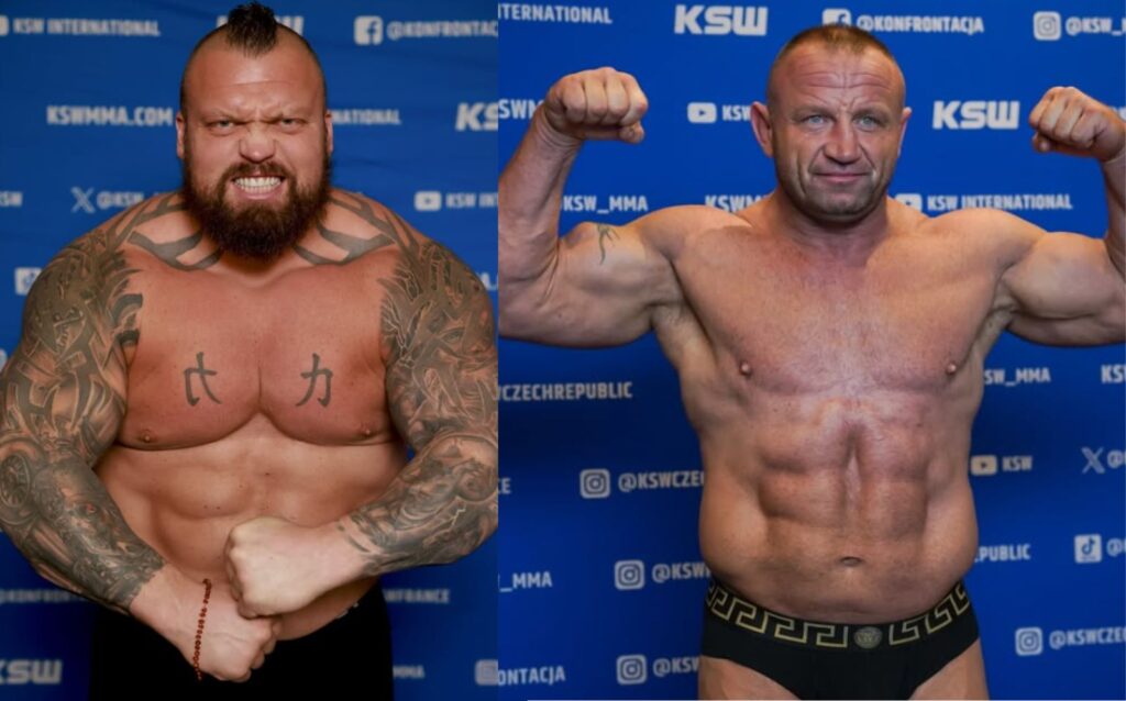 Eddie Hall And Mariusz Pudzianowski Weigh In