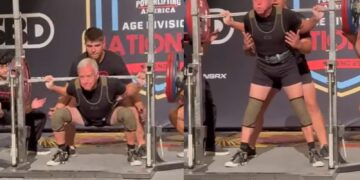 John Laflamme Sets National Squat Record