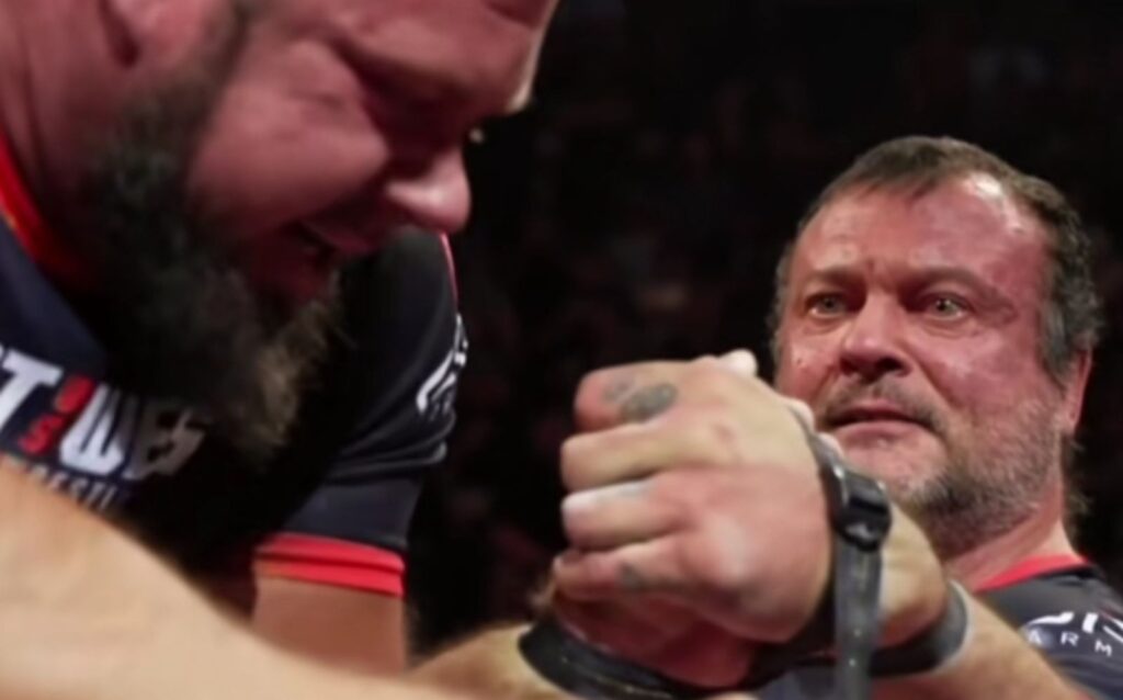 Video: Devon Larratt Crushes Alex Kurdecha in Left and Right Arm Wrestling Matches at 2025 Strongest Arm On Earth