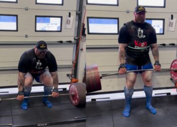 Hafthor Bjornsson Sets Deadlift Two Rep Pr