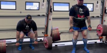Hafthor Bjornsson Sets Deadlift Two Rep Pr