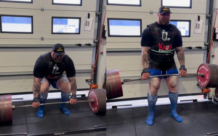 Hafthor Bjornsson Sets Deadlift Two Rep Pr