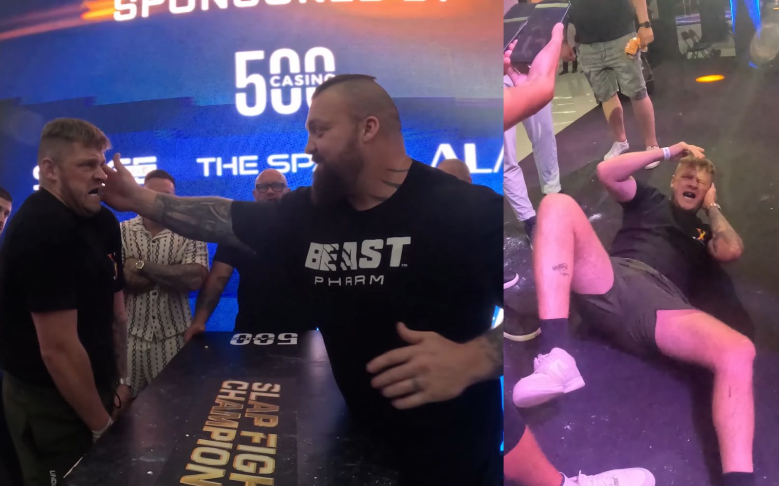 Youtuber Takes Two Slaps From Eddie Hall