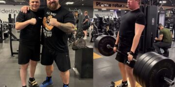 Eddie Hall S Son Deadlifts 165 Kg 363 8 Lb