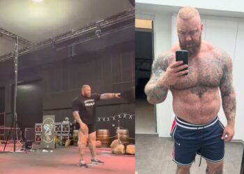 Hafthor Bjornsson S Single Arm Weight Over Bar