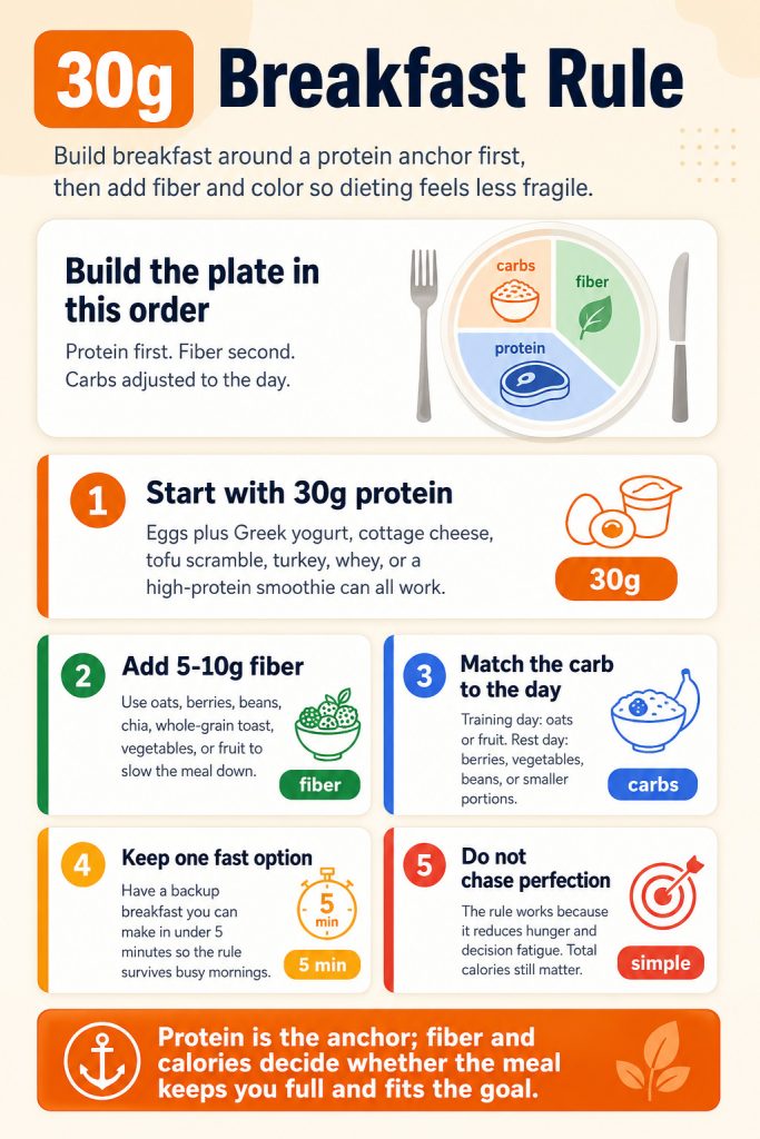 30 Gram Breakfast Rule Infographic 30 Gram Breakfast Rule Infographic