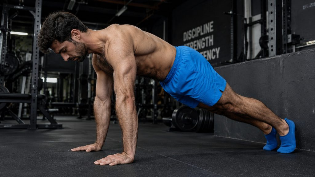 Mike Tyson Push Up Hand Position 1 Mike Tyson push-up hand position with wrists under shoulders