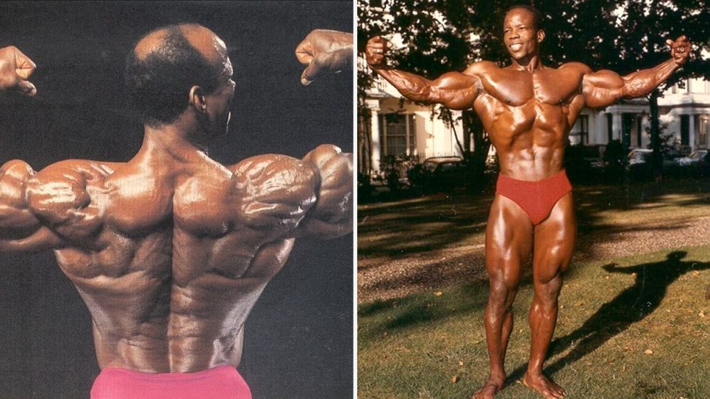 Albert Beckles bodybuilding two-photo tribute image