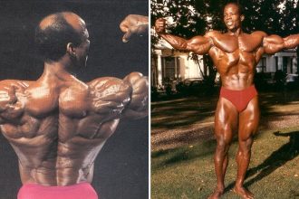 Albert Beckles bodybuilding two-photo tribute image