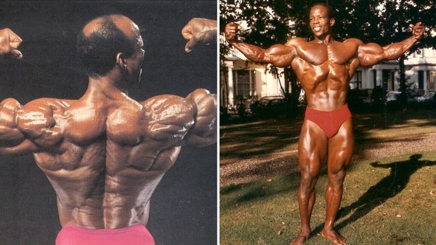 Albert Beckles bodybuilding two-photo tribute image