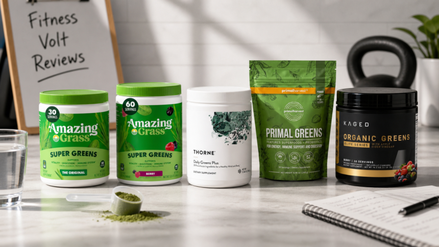 Best greens powders for athletes review image