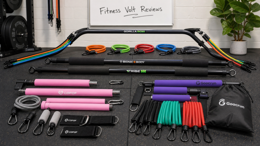 Best resistance band bars review image