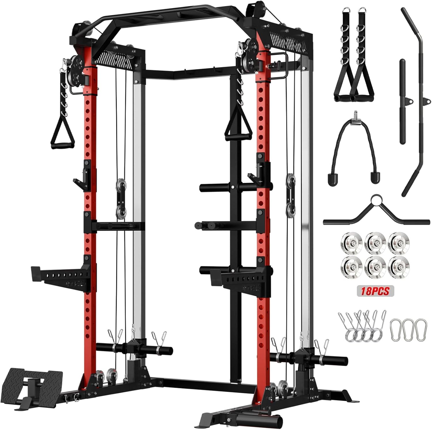 Mikolo Power Cage with Dual Pulley System