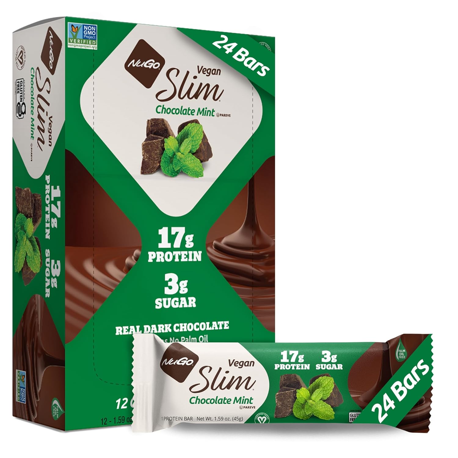 NuGo Slim Vegan Protein Bars