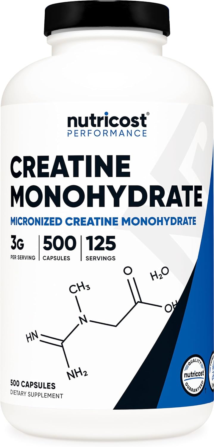 Nutricost Micronized Creatine Monohydrate Capsules