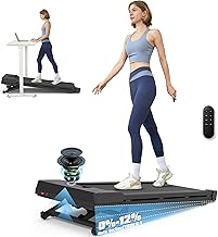 PACEROCKER Walking Pad Treadmill with 12% Auto Incline