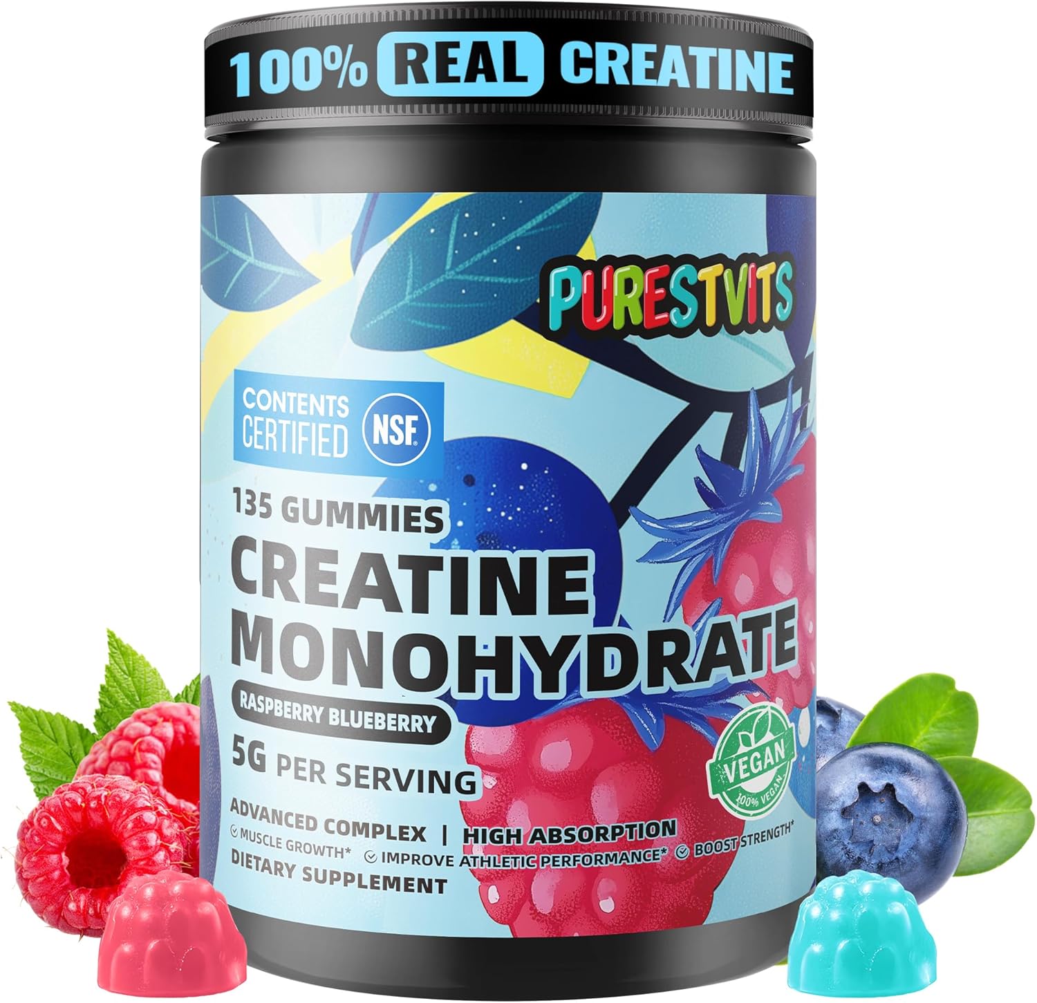 PURESTVITS NSF Certified Creatine Gummies
