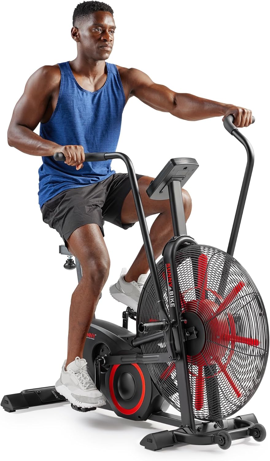 Sunny Health & Fitness Premium Smart Fan Bike