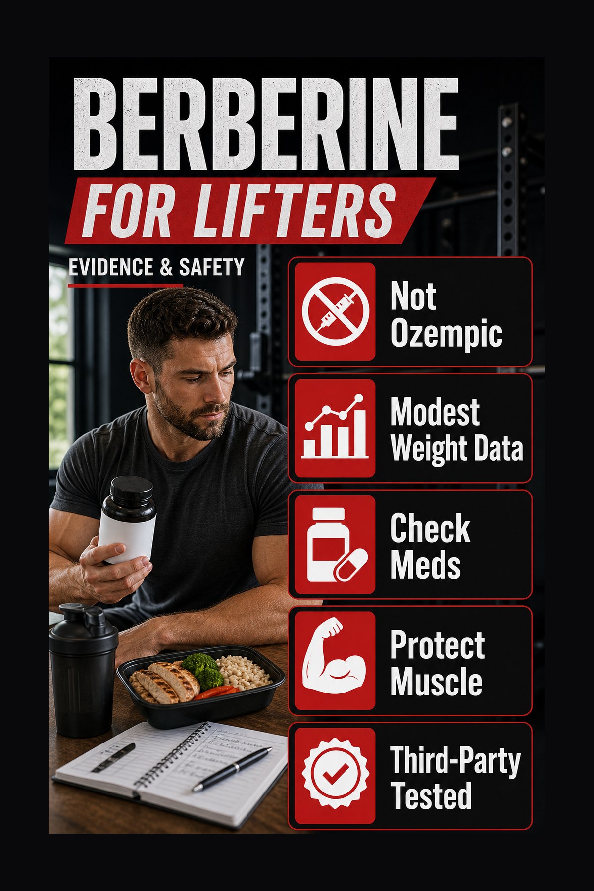 Berberine and Ozempic comparison guide for lifters