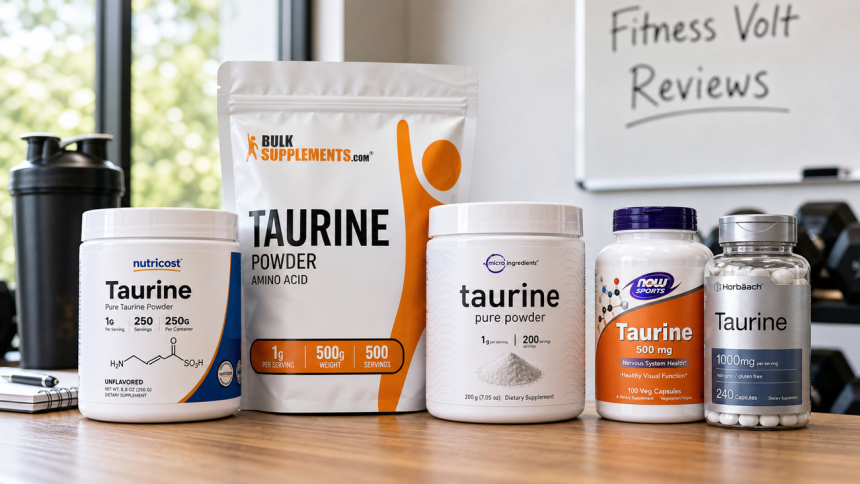 Best taurine supplements FitnessVolt review image