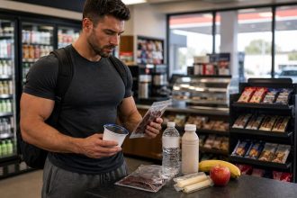 Labeled gas station snack ranking guide for lifters