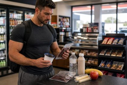 Labeled gas station snack ranking guide for lifters