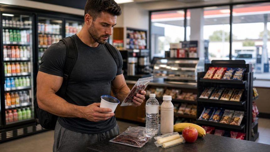 Labeled gas station snack ranking guide for lifters
