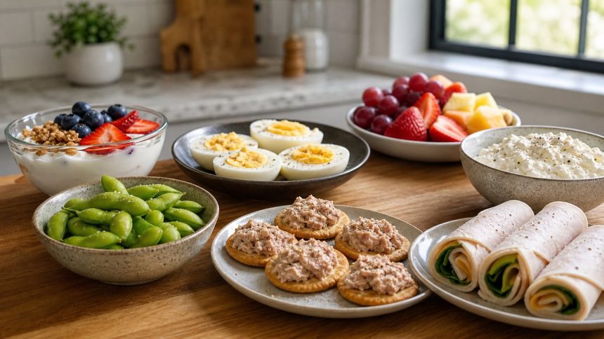 High-protein snacks can be simple whole-food options, not just bars and shakes.