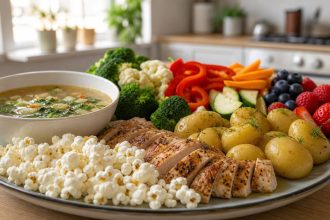 High-volume foods help make cutting meals bigger, more colorful, and easier to repeat.