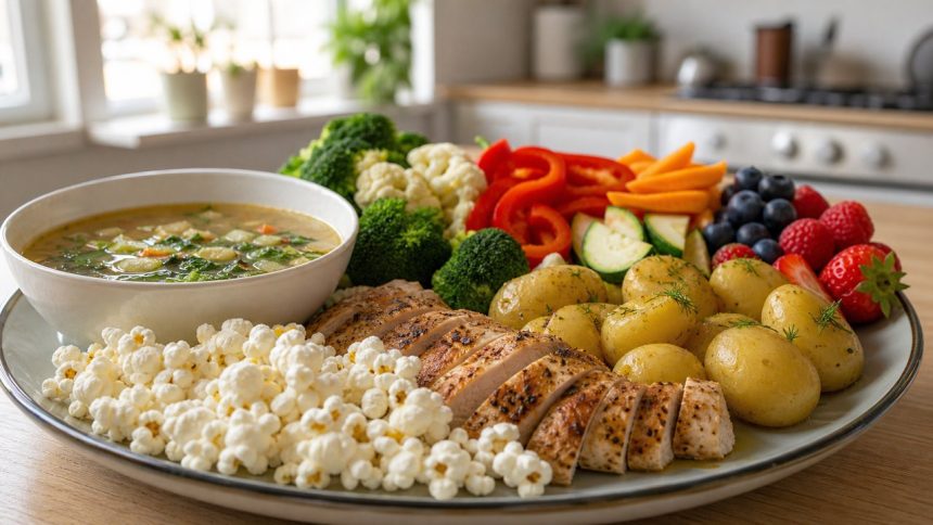 High-volume foods help make cutting meals bigger, more colorful, and easier to repeat.